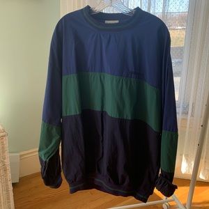 VINTAGE IZOD SIZE LARG CREW NEVK WINDBREAKER